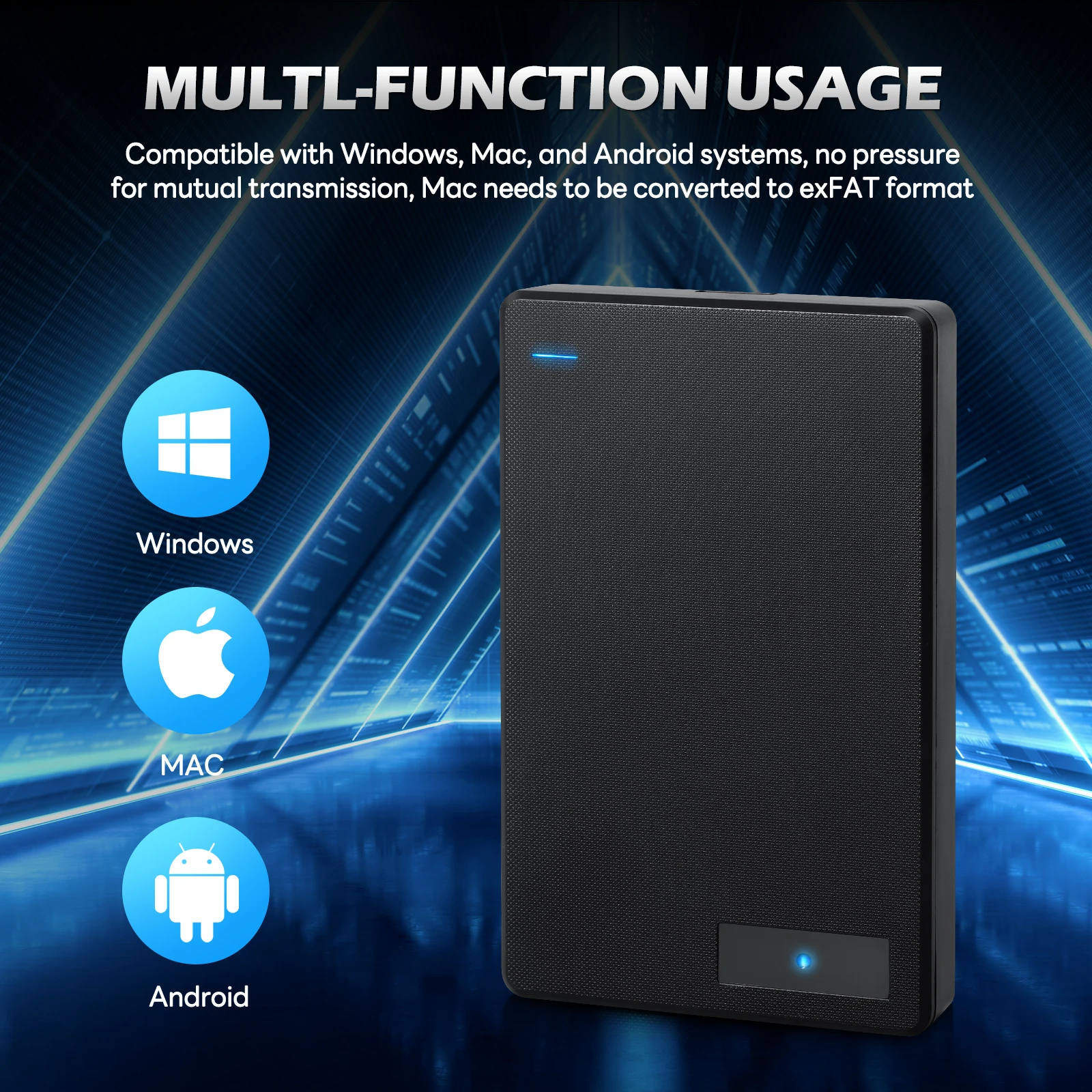 휴대용 외장 HD 하드 드라이브, 4TB,5TB, HDD 메모리, USB3.0, 고속 플래시 드라이브, 노트북, PC, 맥북, PS4, PS5, 확장형