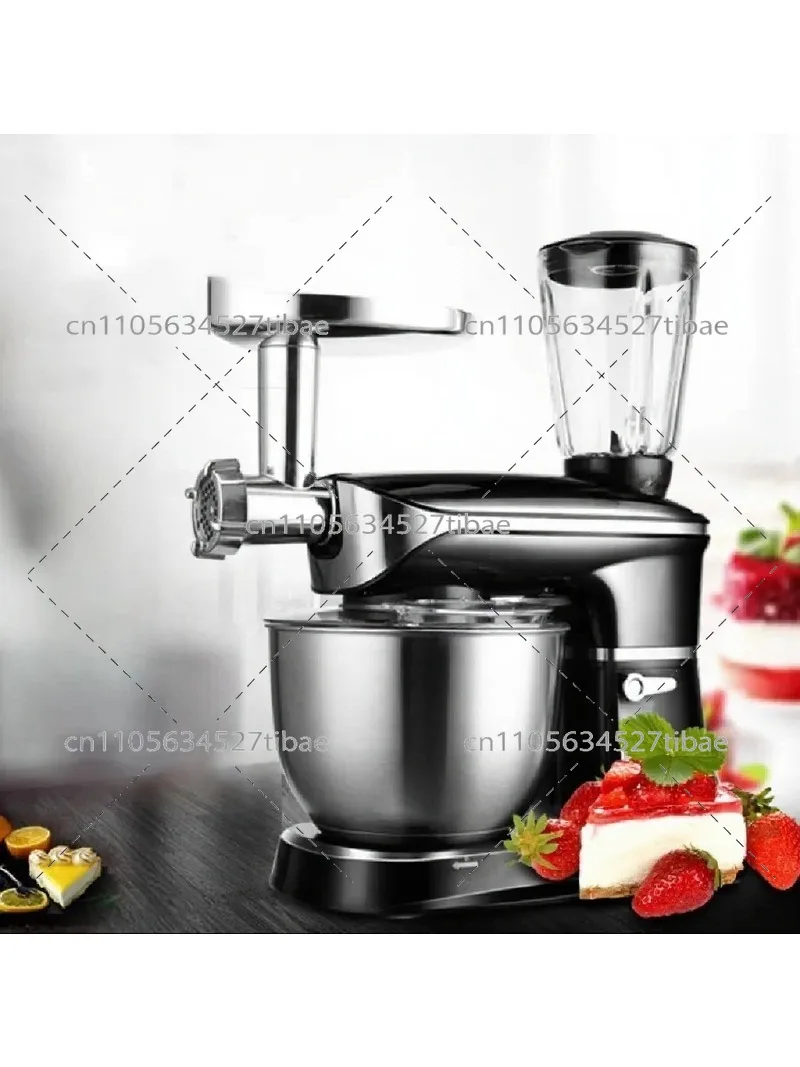 6.5L Food Processor Meat Grinder & Dough Mixer, Multifunctional Desktop Blender for Cake, Flour, Egg, Household Kitchen view 5