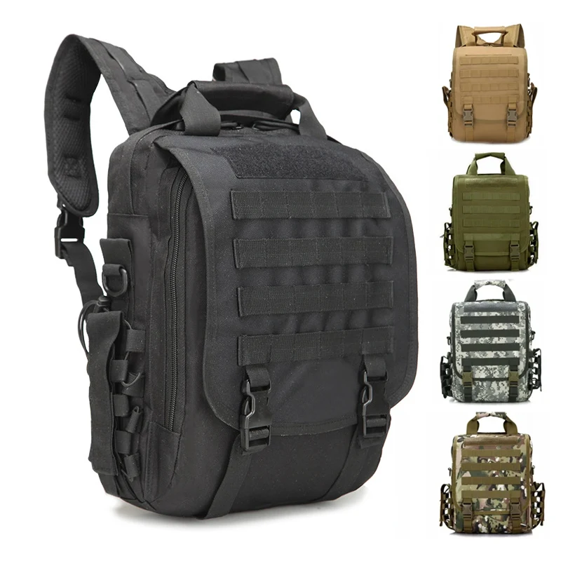 Tactical Backpack Men Tablet Laptop Shoulder Bag Camo Molle Handbag Outdoor Travel Business Bags Boy Camping Hiking SchoolBag