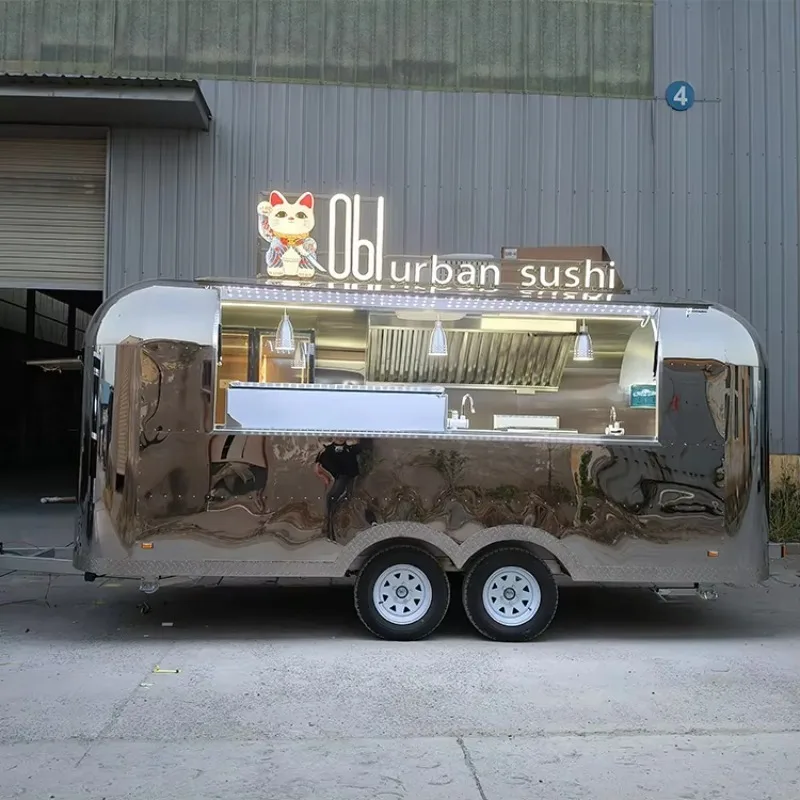 Mobile Street Food Cart Multifunctional Snack Vending Truck for Various Food and Beverage Sales