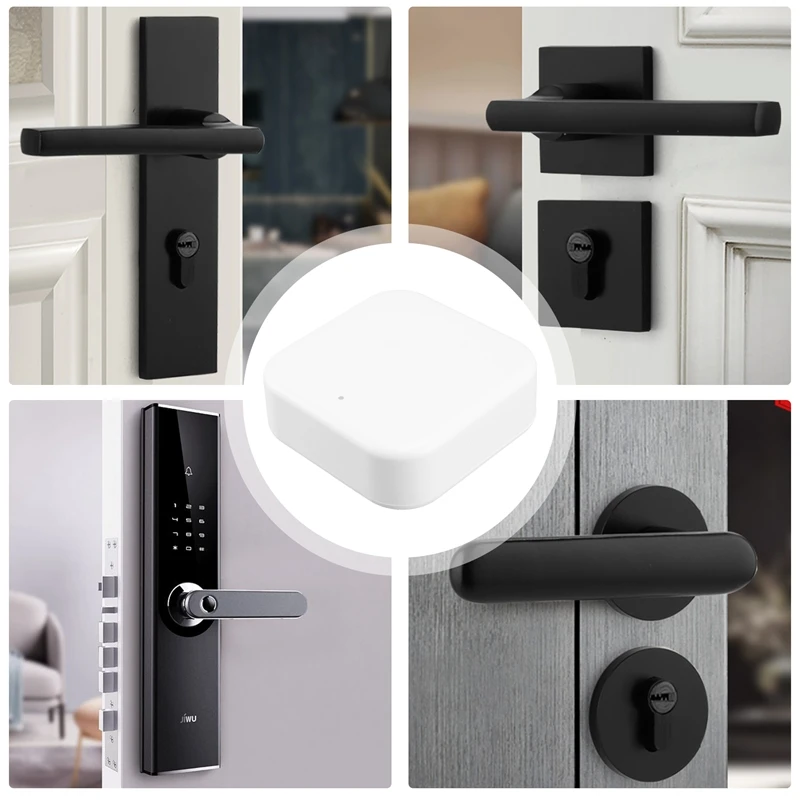 Kunci pintu elektronik cerdas, Bluetooth Wifi Gateway kata sandi sidik jari kunci pintu rumah jembatan Ttlock App Control Hub Gateway