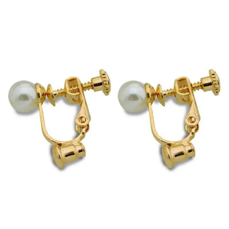 A52E DIY handgefertigte Clip-on-Ohrring-Konverter, Schraub-Ohrclip-Konverter, verwandeln Sie Ohrstecker mit silberner Nadel in – Detail 7