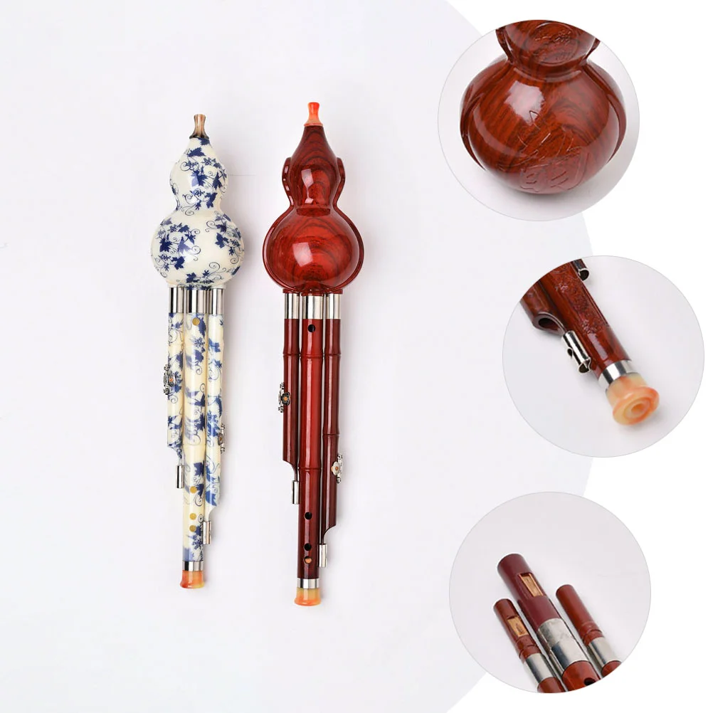 Musical Instrument Gourd Silk Child Student Instruments Hulusi Flute B Abs Bakelite Traditional Chinese Professional