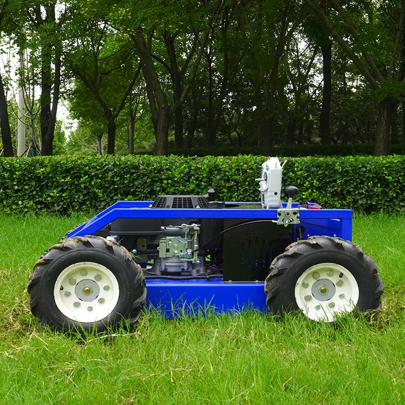 تخصيص عالية الجودة الحصان الطاقة RV225 9HP عجلة قاطع غاز روبوت التلقائي الصغيرة ذاتية الدفع لجميع التضاريس