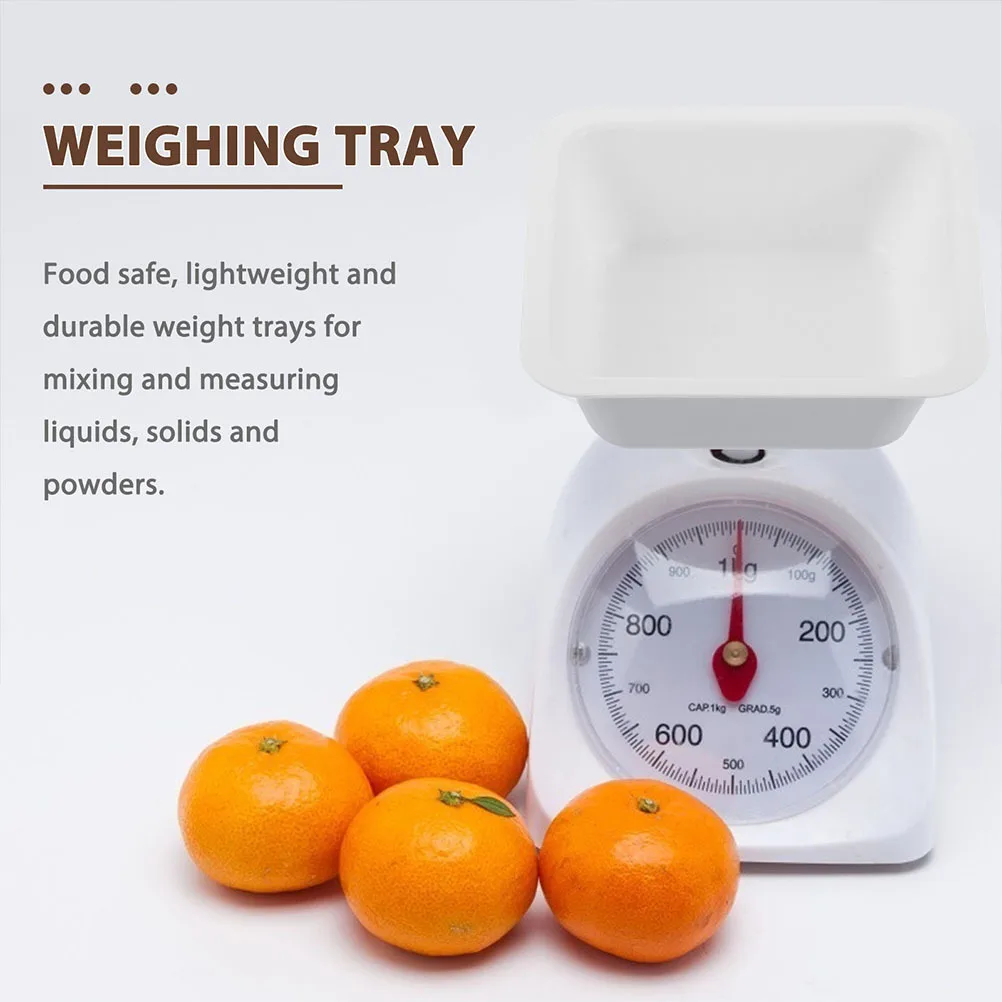 

30Pcs Plastic Weighing Plate Durable Food Safe Square Weigh Boat Laboratory Supplies Accurate Measuring Tray Weighing Plate