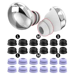 12Pcs Silicone Ear Tips for Samsung Galaxy Buds Pro Eartips Buds 2 TWS Wireless Noise Reduction Tips Anti-drop Double Flange