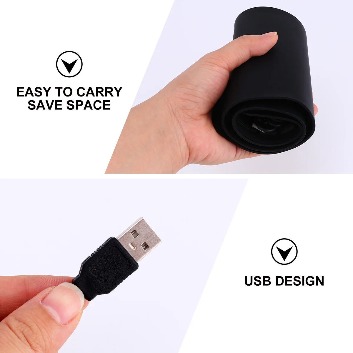 

Свернутая USB-клавиатура, 109 клавиш, водонепроницаемая, бесшумная, проводная, складная, силиконовая, гибкая, портативная, внешняя, дорожная, моющаяся