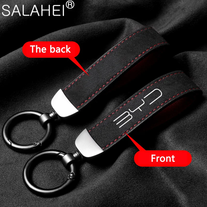 Car Keychain Pendant Key Ring Chain Gift For BYD Atto 3 Act Tang F3 E6 Yuan Song Plus EV F0 Qin Han Dolphin S6 Styling Accessory