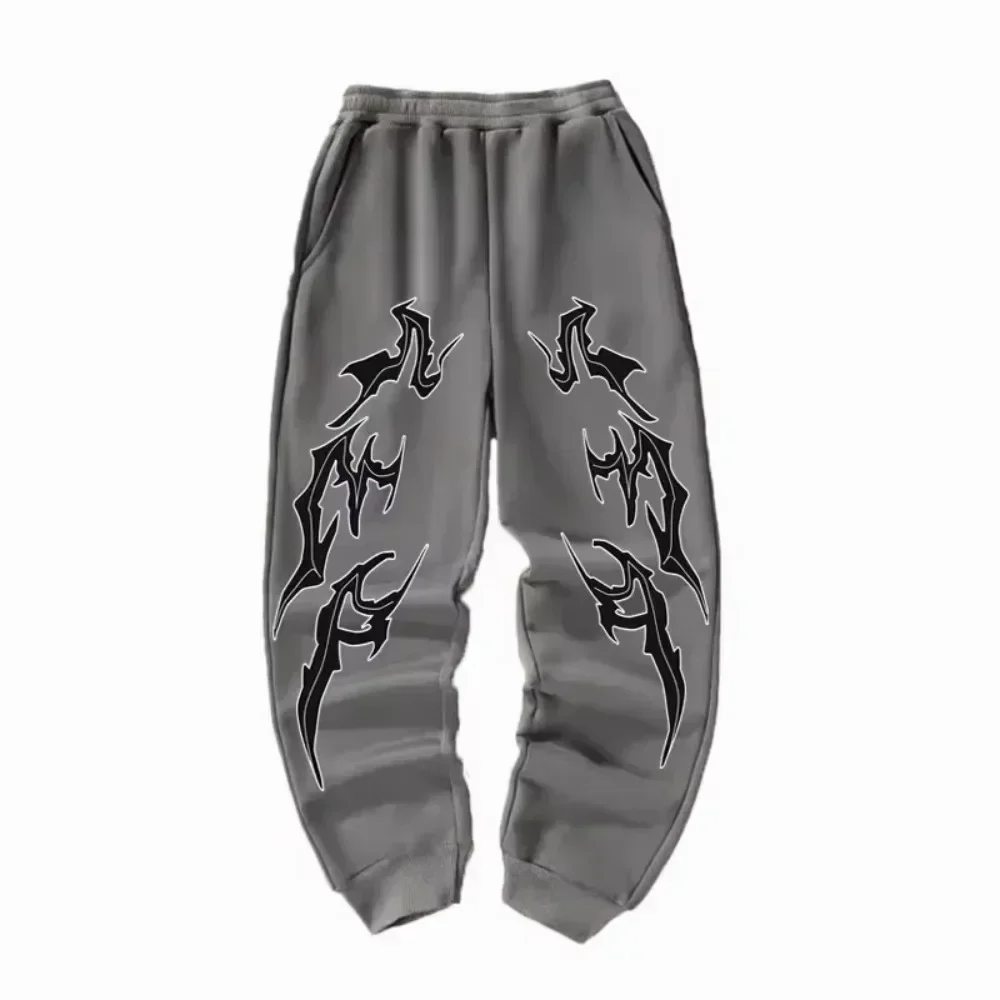 

2025 New Ridge Totem Harajuku Versatile Solid Color Daily Outdoor Running Fitness Breathable Casual Comfortable Men Sports Pants