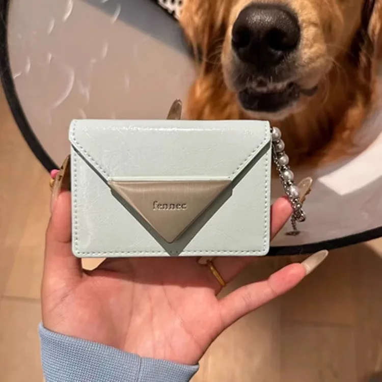 

Cute Portable Fennec Blogger Leather Coin Purse Cact Card Holder Korean Sle ort Wallet for Youth in Summer Season