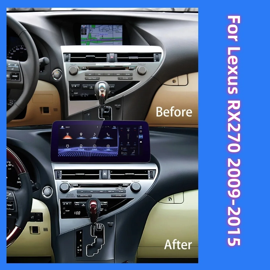 

Android For Lexus RX 450h RX450H RX270 RX350 2009-2015 Car Radio GPS Navigation Screen Head Unit Player Multimedia Video Stereo