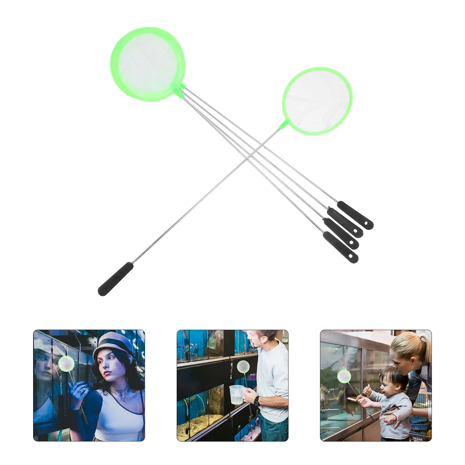 

5pcs Artemia Screen Fishing Net Tank Tool Aquarium Accessory Round Mesh Durable Compact Lightweight Pet Supplies