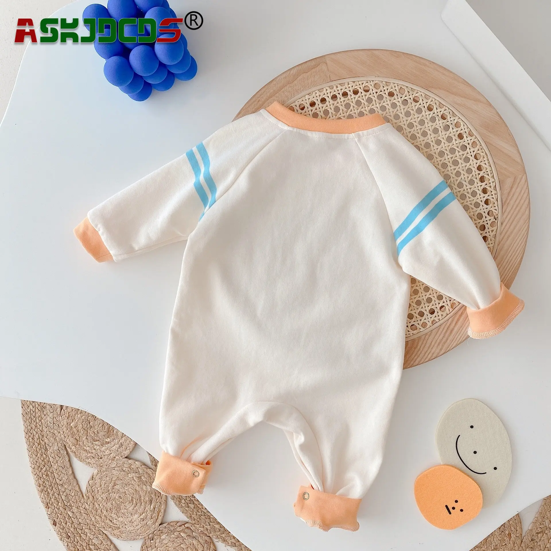 

2023 Autumn New In 98% Cotton Romper 0-24M Infant Baby Boys Full Sleeve Cartoon Letter One-pieces Newborn Kids Jumpsuits Toddler