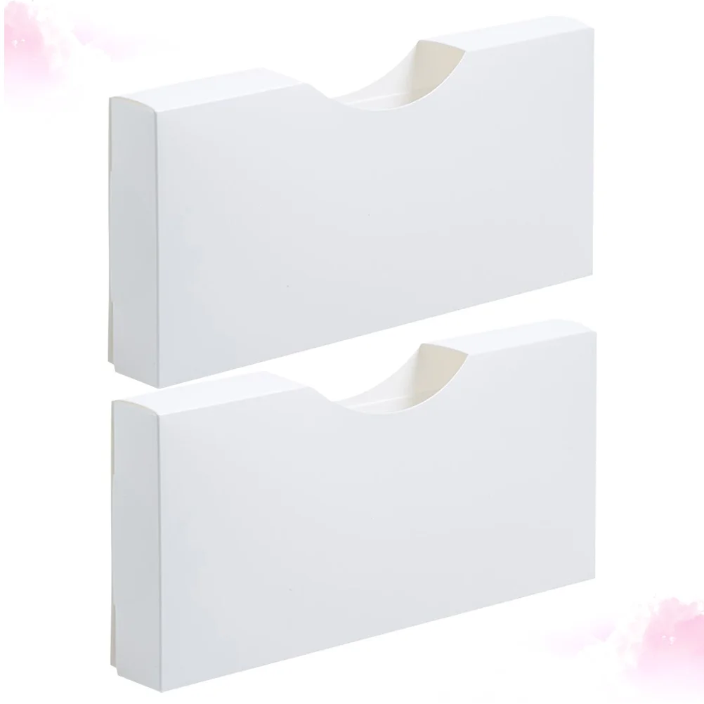 

2Pcs Trash Bag Case Plastic Container White Size M Garbage Bag Storage Box Bathroom Kitchen Home Portable Practical Space-Saving