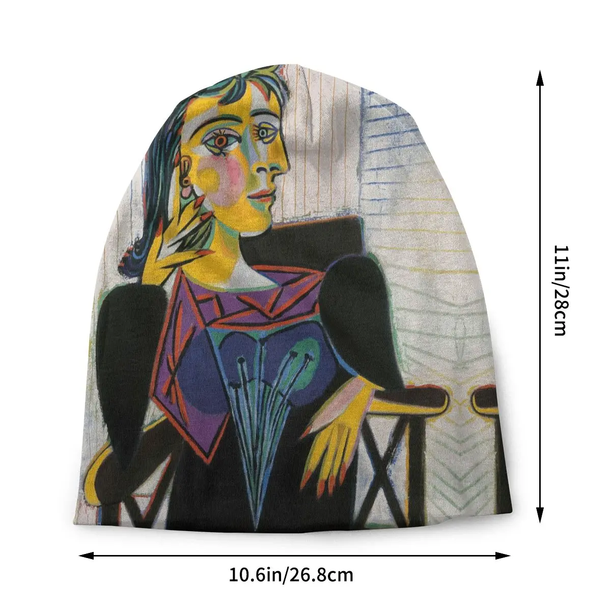 Portrait Of Dora Maar Bonnet Beanie Knitting Hat Men Women Hip Hop Unisex Adult Pablo Picasso Winter Warm Skullies Beanies Caps