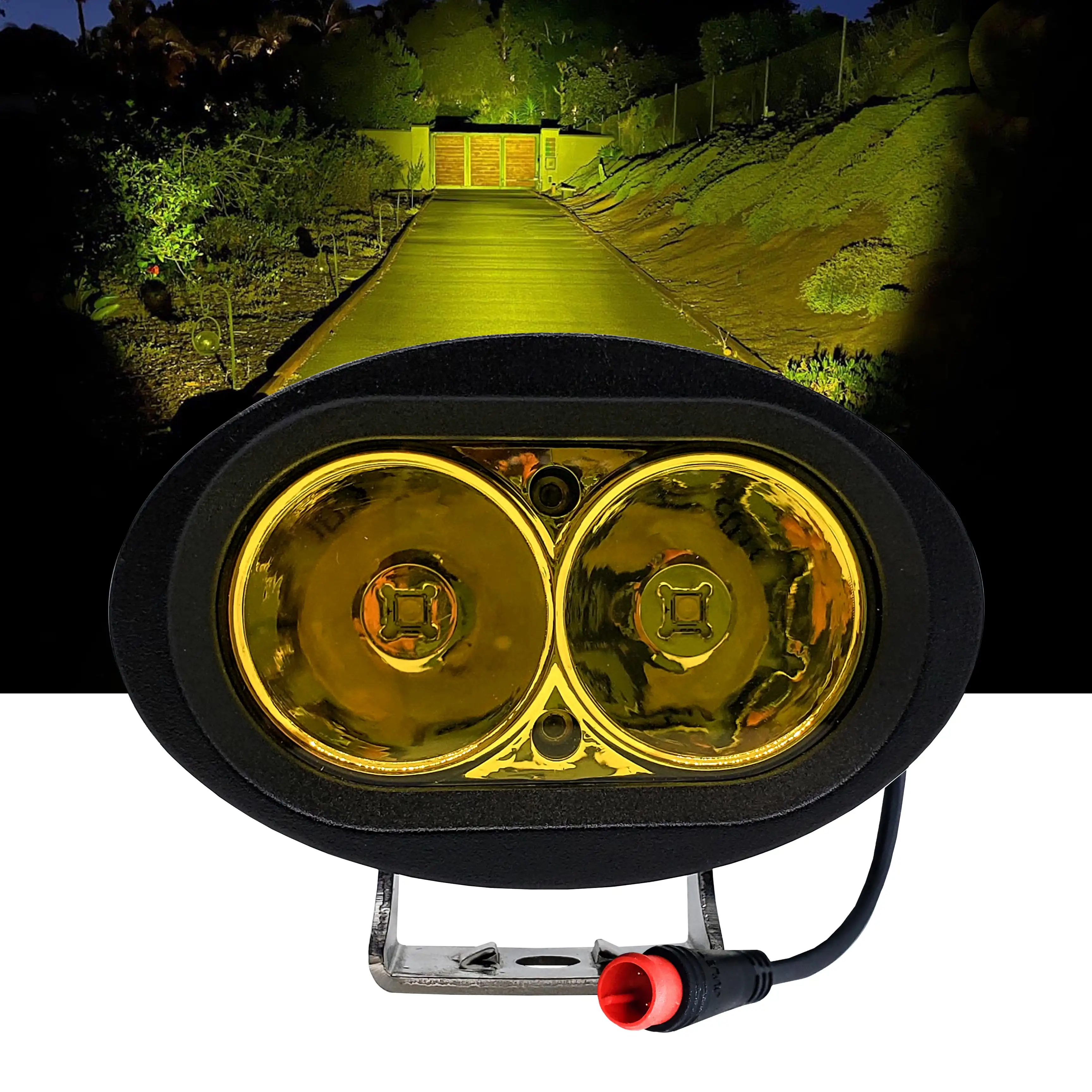 

Светодиодная фара Nulkomma 10W для электровелосипедов, высокомощная, с неоново-желтым лучом, 60В