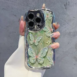 Butterfly Phone Case For Samsung Galaxy A55 A35 A25 A15 A54 A24 A33 A34 A73 5G A32 A51 A52 A53 A71 A72 A30 A50 soft