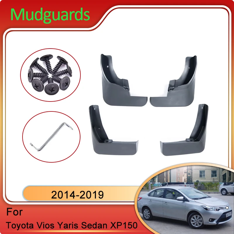 

For Toyota Vios Yaris Sedan XP150 3 III 2014 2015 2016 2017 2018 2019 Mudguards Splash Wheels Fender Mudflaps Auto Part Upgraded