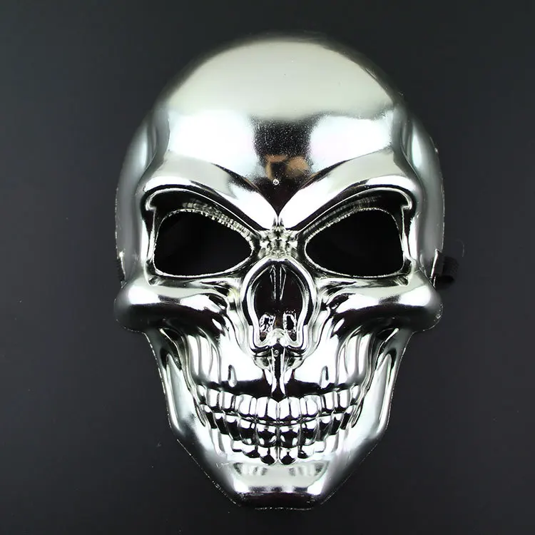 

Halloween horror mask, electroplated skull mask, ghost head funny mask, Douyin mask