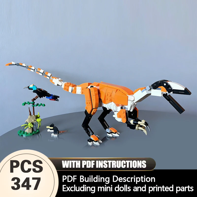 

Creators Animal Series Model MOC Building Bricks Sinosauropteryx Prima Modular Technology Gifts Holiday Assemble Children Toys