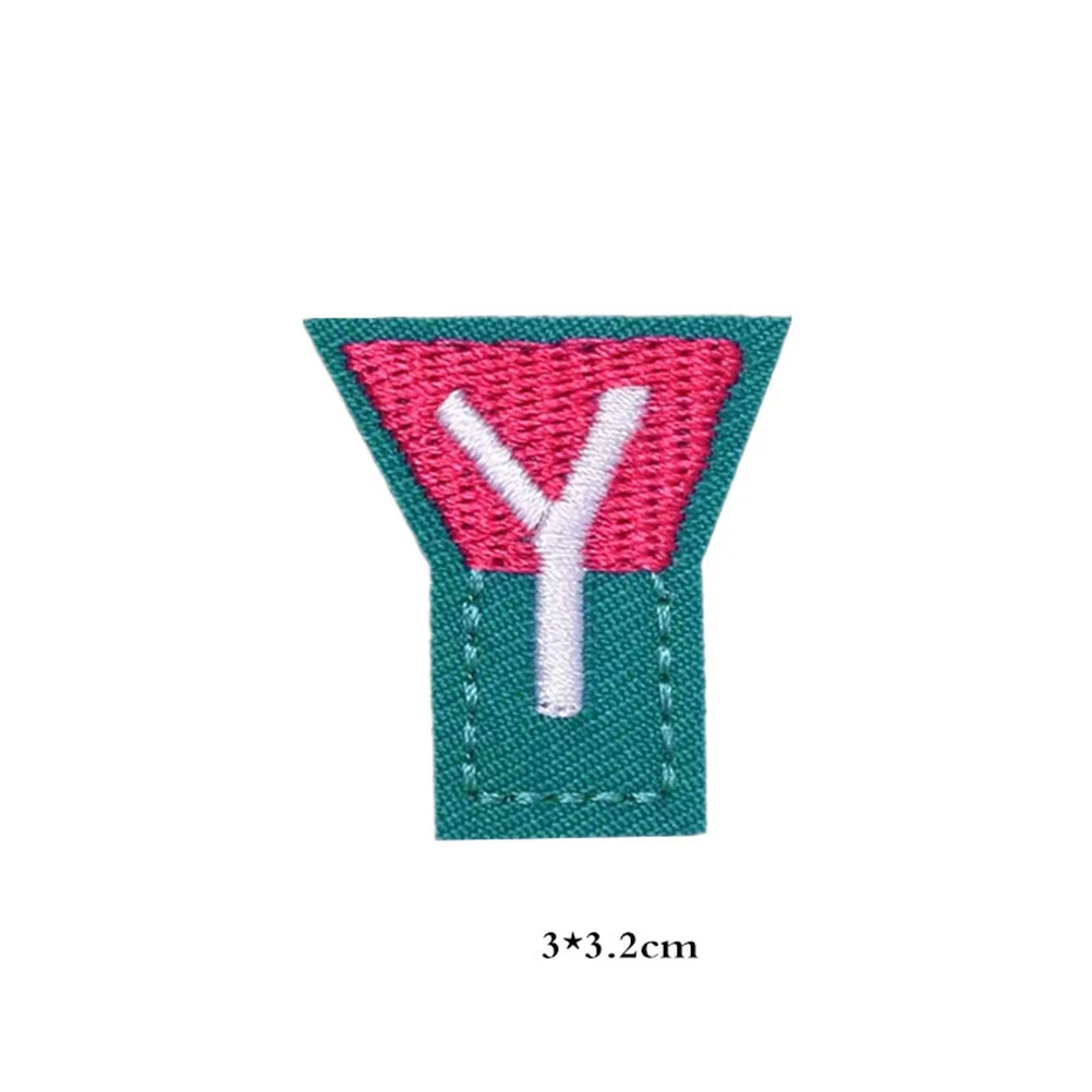 

26 English Alphabets Patches Embroidery Paste DIY Appliques for Clothes Jeans Shirts Backpacks Decorative Garments Accessories