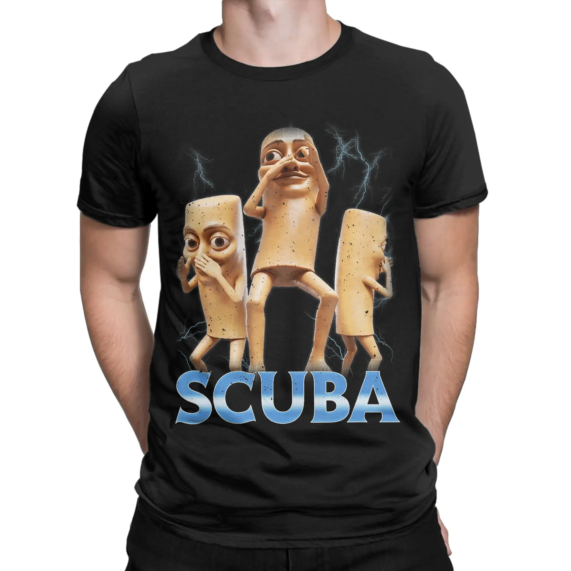 Harajuku T-Shirt Scuba Dancing Tung Sahur Meme Dance Cotton T-Shirts Tee Shirt for Man Beach Y2K Casual Short Sleeve Clothing