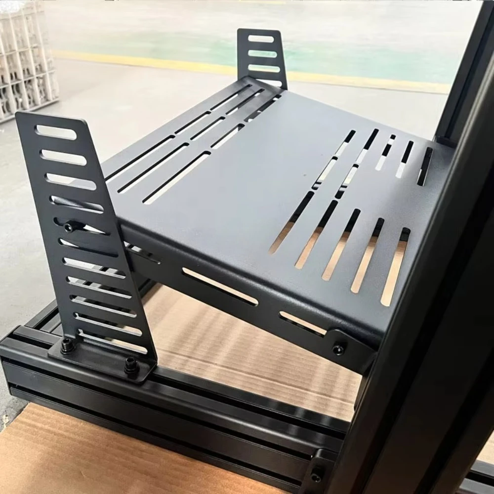 لعبة القيادة Sim Racing Eulator Rig Kit عجلة وملحقات الدواسة قفازات حامل تلفزيون Sim Racing Cockpit مقاعد من الألومنيوم