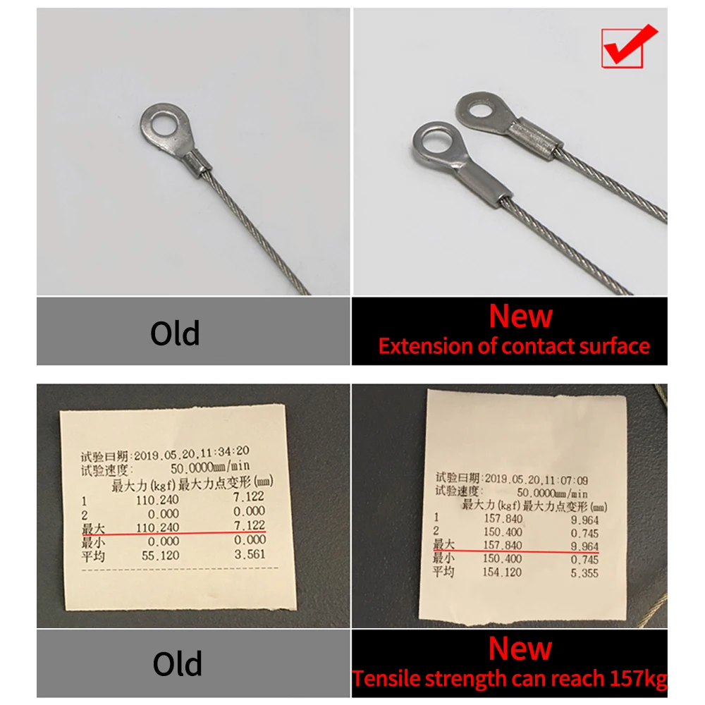 New 304 Stainless Steel OT Connecting And Terminal Lengthening Strong Load Capacity Suitable Cable Thickness 1mm/1.2mm/1.5mm/2mm