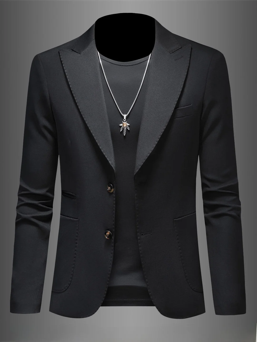 

Мужской повседневный костюм-пиджак в британском стиле, весенняя новинка, модный, из дышащего полиэстера, цельный комплект