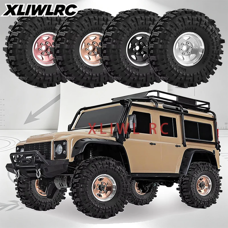 1.9'' Beadlock Wheel Tire for 1/10 RC Crawler Car Axial SCX10 II III Pro Traxxas TRX4 TRX6 RC4WD D90 Redcat Gen7/8 Upgrade Parts
