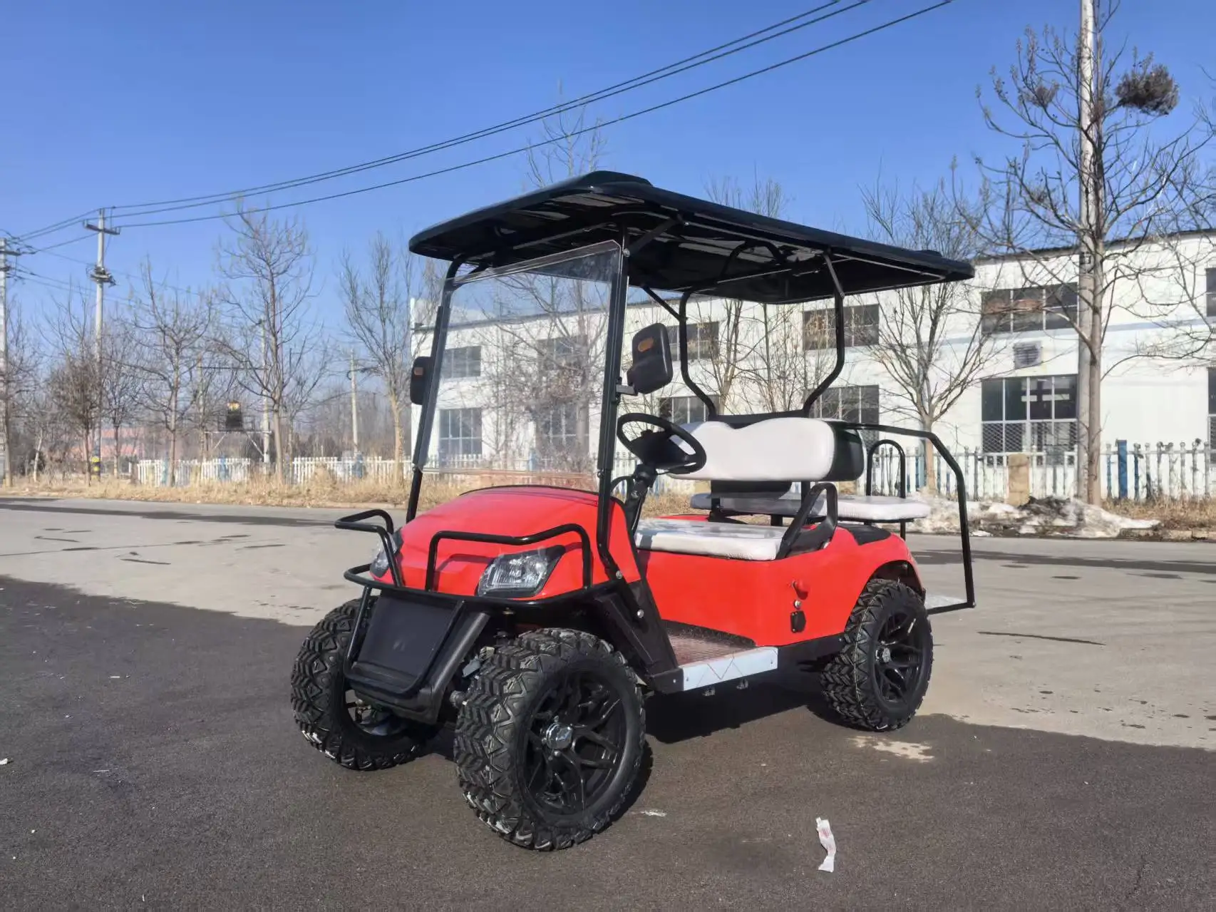 Custom Electric Steel Golf Cart Outdoor Sightseeing Resort Buggy Beach Car Vehicle For Adults