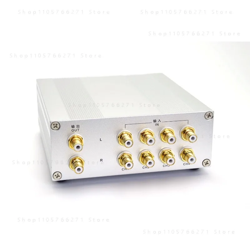 4-in-1-Out/ 1-in-4-OutLossless Audio Switcher Gold-Plated RCA Connector Audio Source Selector