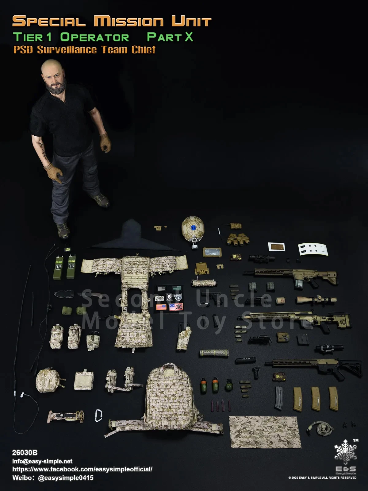 Easy&Simple ES 26030 A/B/C 1/6 SMU Special Mission Unit Tier 1
