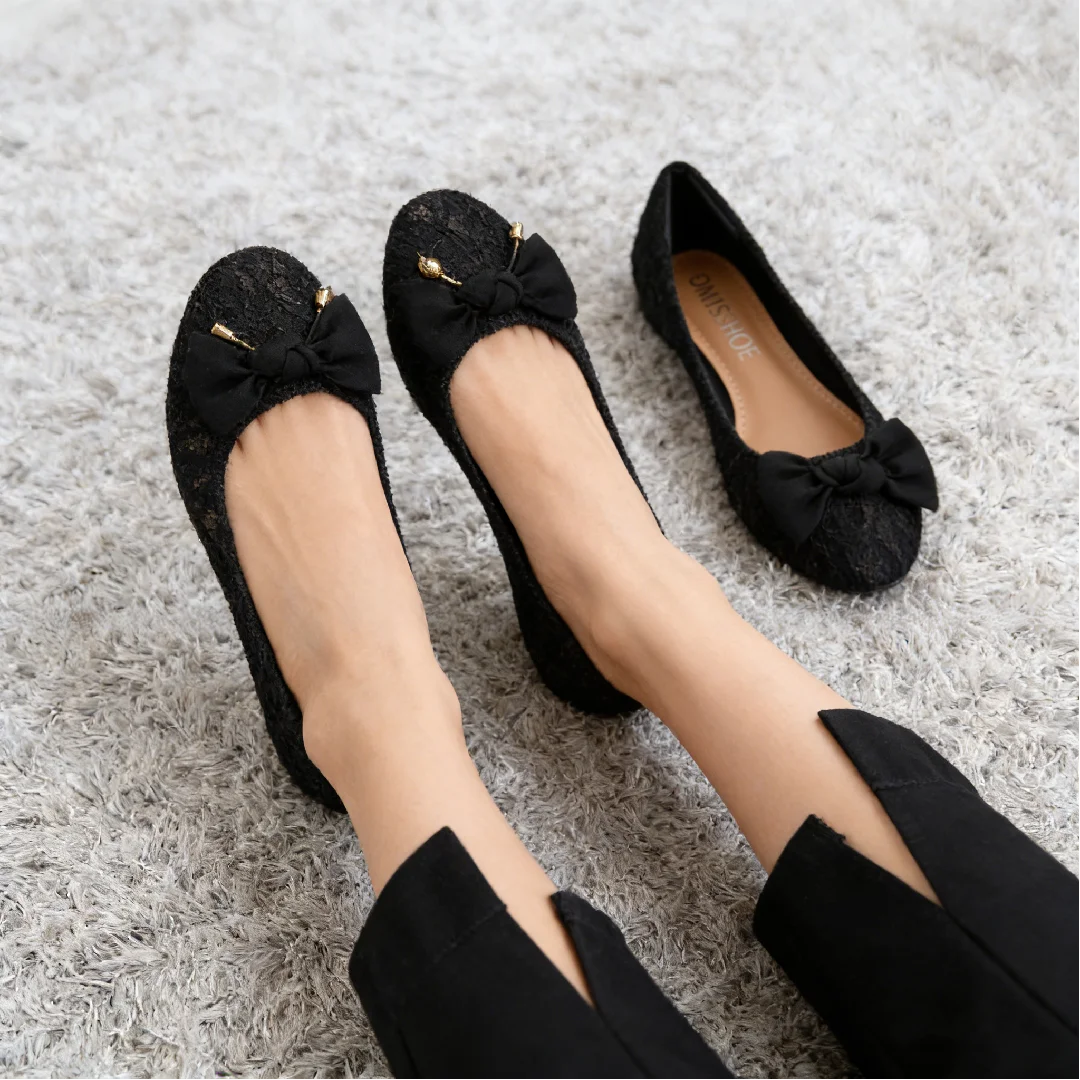 

Women's Shoes: Lace-Up Flat Ballet Flats | Breathable women's Loafers mary jane shoes , shoes for women