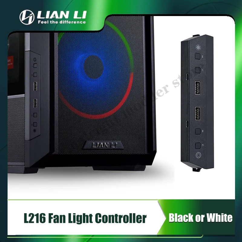 Computer Fan LED Controller  For Lian Li L216 Case, 2X USB 3.0 Interface, Black/White, L216-1X / L216-1W