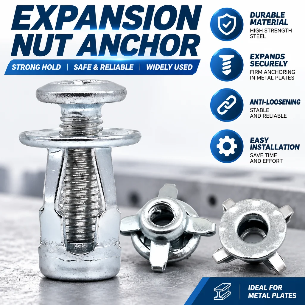 4/6/8MM Door Hinge Repair Kit Wood Expansion Screws, Silver Thread Repair Screws with Wall Anchors for Tile Stone Wood Furniture
