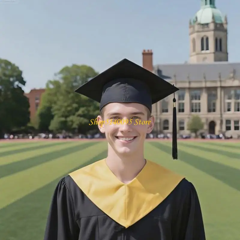 

DXAE Academic Honoring украл регулируемая насыщенная ткань V Cut Design воротник для выпускных семинаров с размерами для