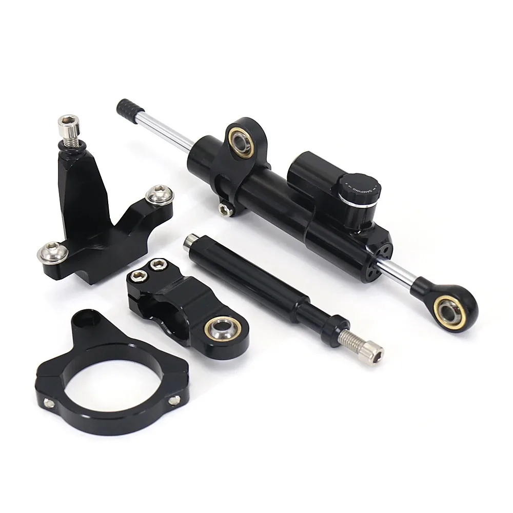 Neue Motorrad Faser Carbon Lenkung Stabilisieren Dämpfer Montage Halterung Kit Für Yamaha YZF R7 YZF R7 Yzf-r7 2021 2022 2023