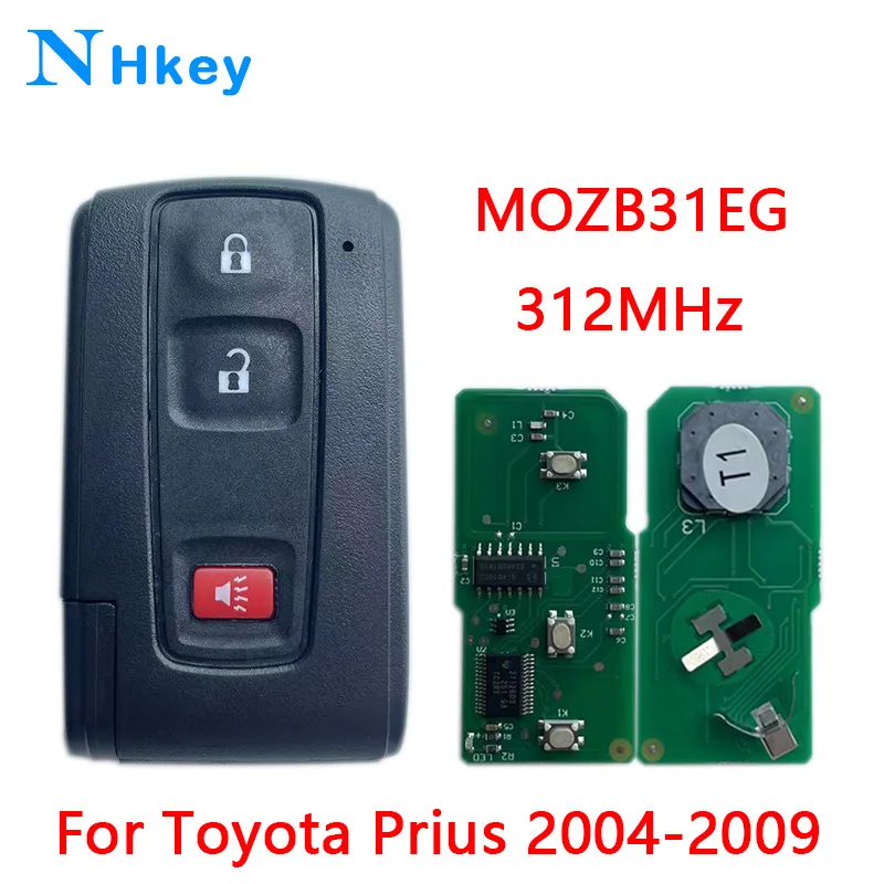 NHkey MOZB31EG 312MHz ASK For Toyota Prius Hybrid 2004-2009 3 Button Remote P/N: 89994-47061 Smart Key Fob ﻿