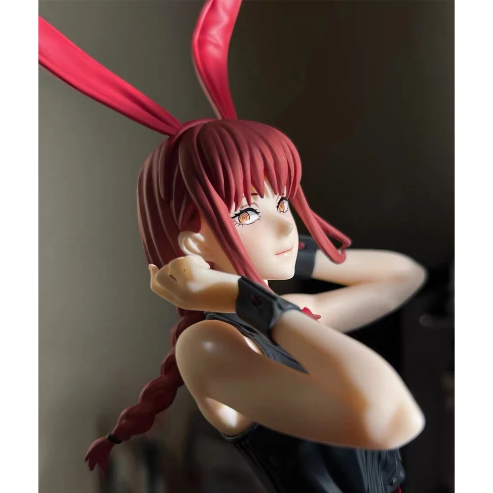 

Anime Makima Figure Power Action Figures Bunny Girl Standing Pose Anime Character Statue Model Toys Collectible Christmas Gifts