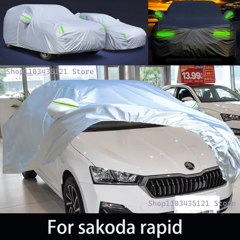 For sakoda rapid  Outdoor Protection Full Car Covers Snow Cover Sunshade Waterproof Dustproof Exterior Car accessories