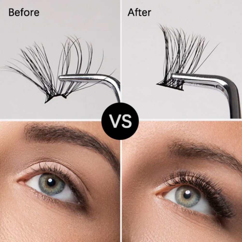 120 Cluster Wimpern verlängerung skit natürliche falsche Wimpern einzelne Wimpern wispy flauschige Wimpern verlängerung Kit Applikator Werkzeuge