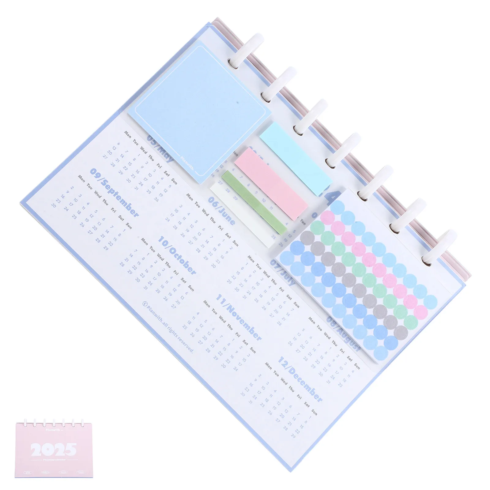 

2025 Desk Calendar Monthly Flip Creative Design Multifunctional Use Paper Easy Page Flipping Home Office Desktop