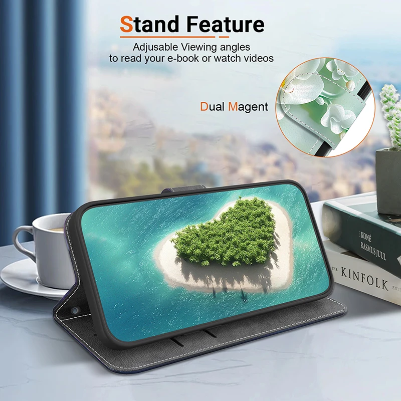 Stand Flip Wallet Case für iPhone 11 12 13 14 15 16 17 Pro Max XR 14 15 16 Plus 16e 17 Air Leder Schutzhülle – Detail 39