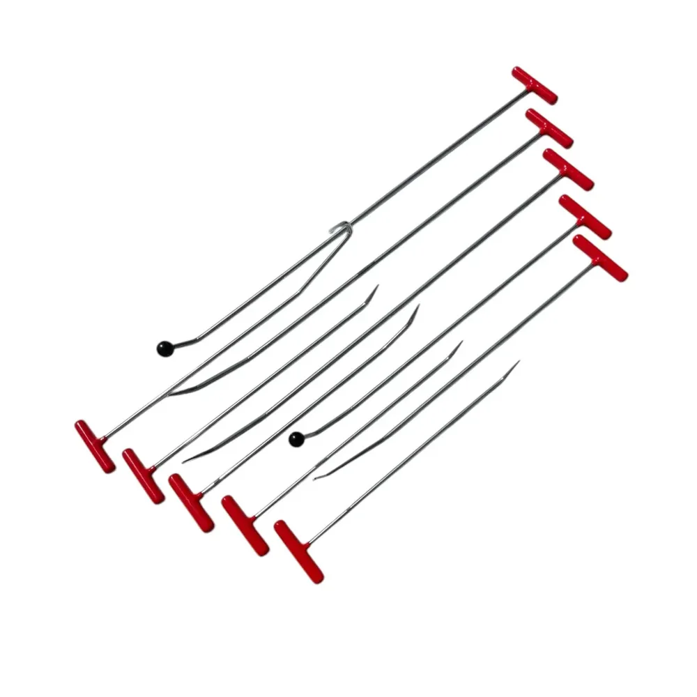 

Набор из 10 стержней для беспокрасочного удаления вмятин с 2 сменными насадками, версия Arklow, нержавеющая сталь