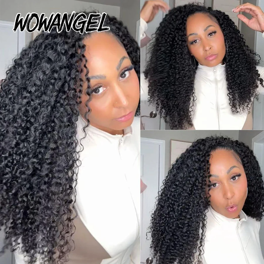 12A Burmese Curly Crochet Human Hair Knotless Pre-Separated Crochet Hair Extensions With String Curly Pre-Looped Feather Hair