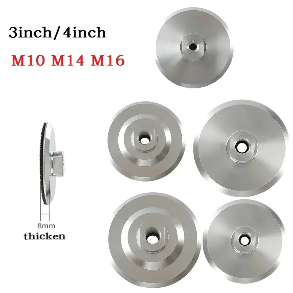 Thicken Aluminum Backer Pad Angle Grinder Sander Polishing Pad 3/4 Inch M10 M16 5/8-11 Polishing Machine Backing Holder