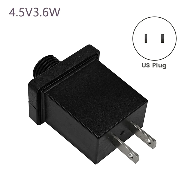 4.5 فولت 3.6 واط التوصيل LED إمدادات الطاقة LED محول القابس محول IP44 مقاوم للماء الطاقة عيد الميلاد مصباح محول الولايات المتحدة التوصيل