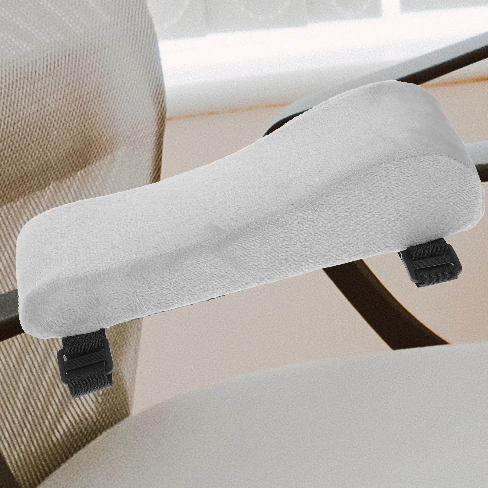 Office Chair Armrest Pads 2 Pack Soft Polyester Elbow Cushions for Computer Desk Chair Universal Fit