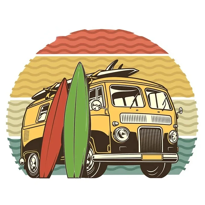 أزياء العربة السفر ملصقات السيارات شارات الفينيل سيارة دراجة نارية الوفير الجسم النافذة الخلفية الشارات الزخرفية الشاطئ التخييم ملصق